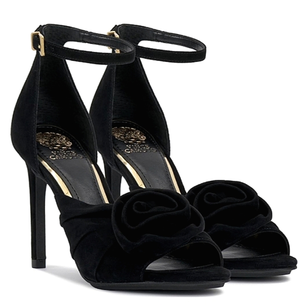 New w/Box Vince Camuto Adaline Genuine Suede Ankle Strap Stiletto Dress Sandals - Picture 9 of 9